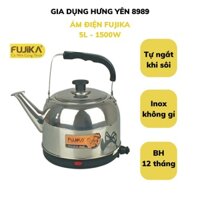 Ấm điện đun nước inox siêu tốc, siêu điện, bình đun siêu tốc Fujika 5L hàng chính hãng bảo hành 12 tháng