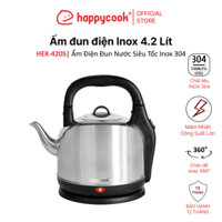 ẤM ĐIỆN ĐUN NƯỚC SIÊU TỐC INOX 304 4.2L, HAPPYCOOK