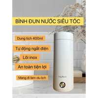Ấm điện đun sôi nước và giữ nhiệt 400ml-500ml,bình đun nước pha sữa mini, bình giữ nhiệt siêu tốc