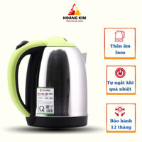 Ấm đun nước, ấm điện siêu tốc Inox 304 dung tích 1,8l Rạng đông model AST18ST1,cách điện an toàn bảo hành 12 th