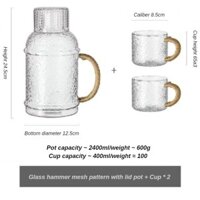 Ấm đun nước cổ điển Ấm đun nước thủy tinh Borosilicate Thủy tinh Nhật Bản Ấm đun nước lạnh Nước lạnh Ấm trà chịu nhiệt