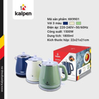 Ấm Đun Nước cực nhanh Kalpen 1800ml, Bình Siêu Tốc, Ấm Đun Nước Inox 304 yêu cầu Đức , hàng đẹp giá rẻ