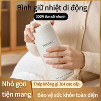 Ấm đun nước điện bằng thép không gỉ 304 / 316 di động Ký túc xá du lịch Cốc Mini có thể gập lại