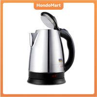Ấm đun nước điện inox 2L 304 chất lượng cao Hondo, khối lượng lớn, an toàn khi sử dụng, thép không gỉ 304