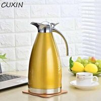 Ấm đun nước giữ nhiệt CUXIN, Nồi cà phê giữ nhiệt dung tích lớn bằng thép không gỉ 304, Nhà hàng bình giữ nhiệt châu Âu 2000ml
