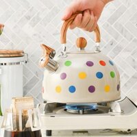 Ấm đun nước huýt sáo Ấm trà Ấm đun nước còi Trà ấm đun nước cho bếp Gas cắm trại