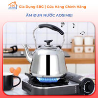 Ấm đun nước inox 304 AOSIMEI,  Ấm đun nước có màng lọc bã trà chất liệu inox an toàn cho sức khỏe - hàng nội địa Thái La