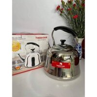 Ấm đun nước inox HappyCook 5L, 3L HGK-300T, HGK-500T, dùng được mọi loại bếp than, từ, hồng ngoại, gas, cồn... - Ấm 3L