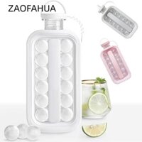 Ấm đun nước làm đá viên ZAOFAHUA, Đa chức năng có nắp máy làm bóng, Máy làm kem silicon 2 trong 1 di động Khuôn dụng cụ nhà bếp Phụ kiện