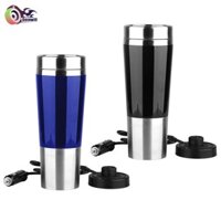 Ấm đun nước ô tô szsfc Di động 12V Sưởi ấm nồi hơi điện 450ml cho sữa ngoài trời