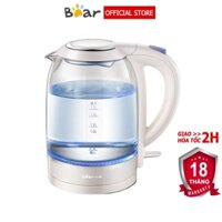 Ấm đun nước siêu tốc 1.7L Bear ZDH-A17L1 ấm đun nước thủy tinh cao cấp – Hàng chính hãng