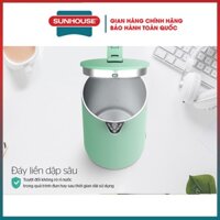 ấm đun nước siêu tốc 1.7L xanh SUNHOUSE Inox 2 lớp bình đun nước siêu tốc Tự động tắt khi sôi hoặc trào nước