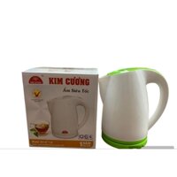 Ấm đun nước siêu tốc bằng nhựa chính hãng Kim cương dung tích 1 lít 8
