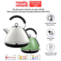 Ấm đun nước siêu tốc cao cấp nhãn hiệu Morphy Richards MR7456A đun sôi nước cực nhanh - Dung tích 1,5 lít - HÀNG NHẬP KHẨU - Trắng