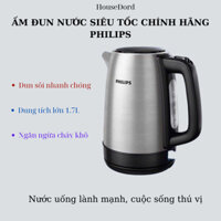 Ấm đun nước siêu tốc chính hãng Philips HD9350, giữ nhiệt công suất 1850W, Dung tích 1,7L, Philip HD9307 1,2L -HouseDord
