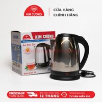 Ấm Đun Nước Siêu Tốc Inox 2 Lít Kim Cương [Bảo Hành Chính Hãng 12 Tháng]