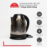 Ấm đun nước siêu tốc inox 2L Kim Cương- Chính Hãng