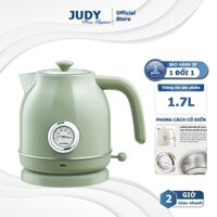 Ấm đun nước siêu tốc Qcooker Xiaomi Phong cách Retro cổ điển, Bình đun nước cao cấp có đồng hồ hiển thị nhiêt độ