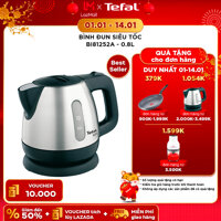 Ấm đun nước siêu tốc Tefal BI81252A - 0.8L - inox hàng chính hãng bảo hành 2 năm [bonus]