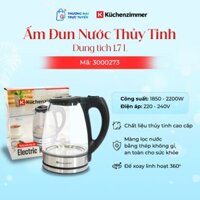 Ấm đun nước thủy tinh cao cấp KuchenZimmer 1.7 lít - 3000273