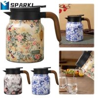 Ấm đun nước trà SPARKL, Bộ lọc tích hợp chống nhỏ giọt Bình giữ nhiệt trà hoa cổ điển, Chất lượng cao có thể tháo rời Vòi phun hình chữ V phong cách Trung Quốc gia đình