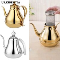 Ấm đun nước URKIBESOTA, Bình đựng nước 1.8L / 1.2L Nồi miệng dài, Dụng cụ nấu ăn bằng thép không gỉ có bộ lọc Infuser Bình trà ô Long xanh Ấm đun nước trà Dụng cụ cà phê
