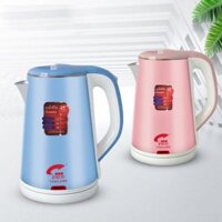 Ấm đun siêu tốc 2 lớp, bình đun nước siêu tốc Thái Lan JibLai 2.5 Lít
