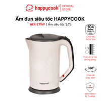 Ấm Đun Siêu Tốc 2 Lớp Happy Cook HEK-17WF 1.7L - Xám - Hàng chính hãng