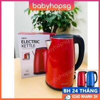 Ấm đun siêu tốc 2 lớp LocknLock Electric Kettle EJK731, 2 Màu, 1.7L-1800W, đế xoay 360 độ - BABYHOPSG