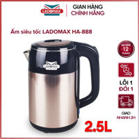 Ấm đun siêu tốc 2.5 lít Ladomax HA-888 - Hàng chính hãng - Màu Đồng