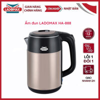 Ấm đun siêu tốc 2.5L LADOMAX - HA-888 , 2 lớp cách nhiệt , an toàn sử dụng [Bảo Hành 12 Tháng]