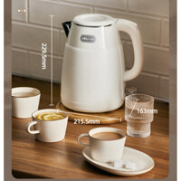 Ấm đun siêu tốc Bear ZDH-Q15U8, dung tích 1.5L. Inox 304 cao cấp, nấu nước, đun sôi nước nhanh chóng, ấm điện