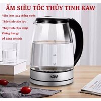 Ấm đun siêu tốc điện máy xanh Binh dun nuoc Ấm đun nước siêu tốc KAW RK1818 dung tích 2L tiết kiệm điện bình thủy tinh trong suốt có đèn Led