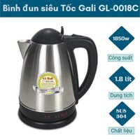 Ấm đun siêu tốc Gali GL-0018C 1,8 lít SUS 304 chất lượng siêu bền