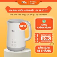 Ấm Đun Siêu Tốc Giữ Nhiệt Bear SB-ST17T 1800W Dung Tích 1,7L Cảm Ứng Dễ Dàng Sử Dụng - Bảo Hành 18 Tháng bản Tiếng Việt HÀNG CHÍNH HÃNG