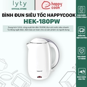 Ấm đun siêu tốc Happycook HEK-180PW