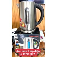 Ấm Đun Siêu Tốc Inox 2 Lớp Điện Từ Happy Cook 1.7L Mã 170D