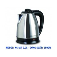 Ấm đun siêu tốc INOX Kim Cương KC-IAT 2.0