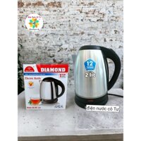 Ấm đun  Siêu Tốc Inox Kim Cương 2.0 Lít KC-IAT2.0L - Công suất 1500w - BH 12 Tháng