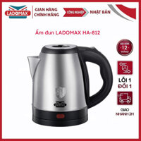 Ấm đun siêu tốc LADOMAX HA-812 Inox không gỉ Công suất 1500W, an toàn điện - Bảo hành 12 tháng