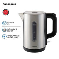 Ấm Đun Siêu Tốc Panasonic NC-K301SRA - 1.7L - Thép Không Gỉ Siêu Bền - Công Suất Mạnh Lên Đến 2200W - Hàng Chính Hãng