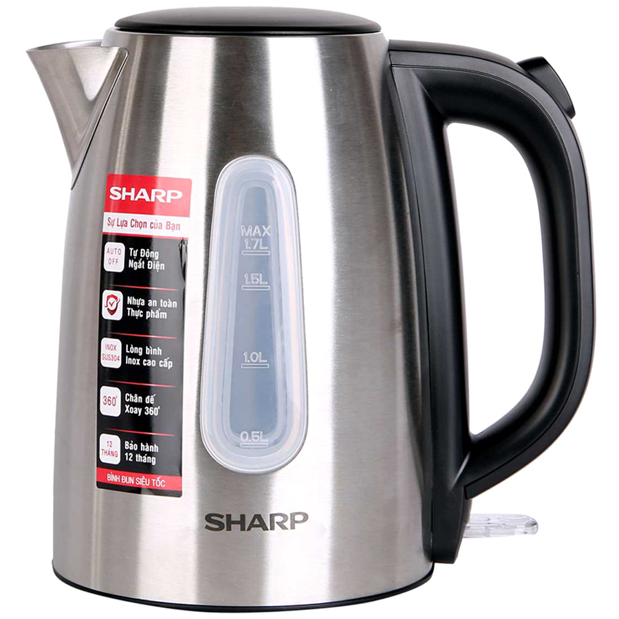 Ấm đun siêu tốc Sharp EKJ-17VSS-ST - 1,7 lít