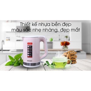 Ấm đun siêu tốc Sharp EKJ-18VP (PK/BL/BG) - 1950W, 1.8L