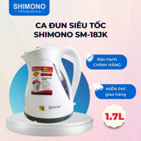 Ấm Đun Siêu Tốc SHIMONO SM-18JK Dung Tích 1,7L Thân Bình Bằng Nhựa Cao Cấp