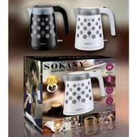 Ấm Đun Siêu Tốc Sokany 1621 Có Đèn Led 1.7L Đế Xoay 360 Độ Tự Ngắt