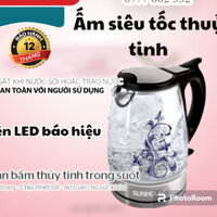 Ấm Đun Siêu Tốc Thuỷ Tinh SUNHOUSE SHD1217, Đun Nước Sôi Tự Ngắt, Chính Hãng Bảo Hành Toàn Quốc