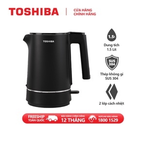 Ấm đun siêu tốc Toshiba KT-15DS1NV - 1.5 lít