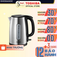 Ấm đun siêu tốc Toshiba KT-17SH1NV 1.7L Chính hãng, đun sôi nhanh 3 đến 4 phút - SSHOP OFFICIAL