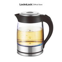 Ấm đun thủy tinh siêu tốc Lock&Lock glass electric kettle 1.8L EJK418BLK