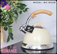 Ấm đun từ 3L Newstar romance WK-1802W (Màu trắng)